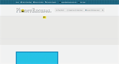 Desktop Screenshot of phoneyexcuses.com